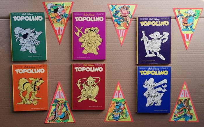 TOPOLINO dal 985 al 990 con gadget Bandierine VIVA TOPOLINO - immagine 3