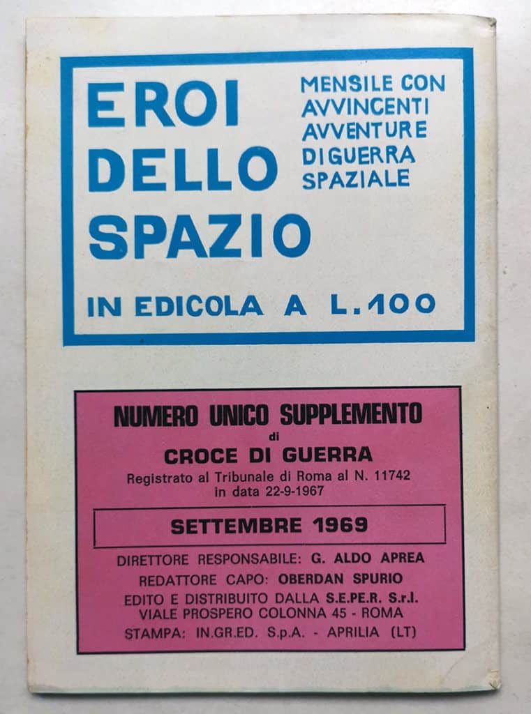 BERSAGLIO UMANO Supplemento a Croce di Guerra S.E.PE.R. 1969 - immagine 2