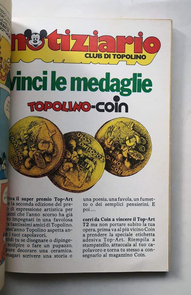 TOPOLINO LIBRETTO n 886 inserto regionale COIN cartolina abbonamento 1972 - immagine 3