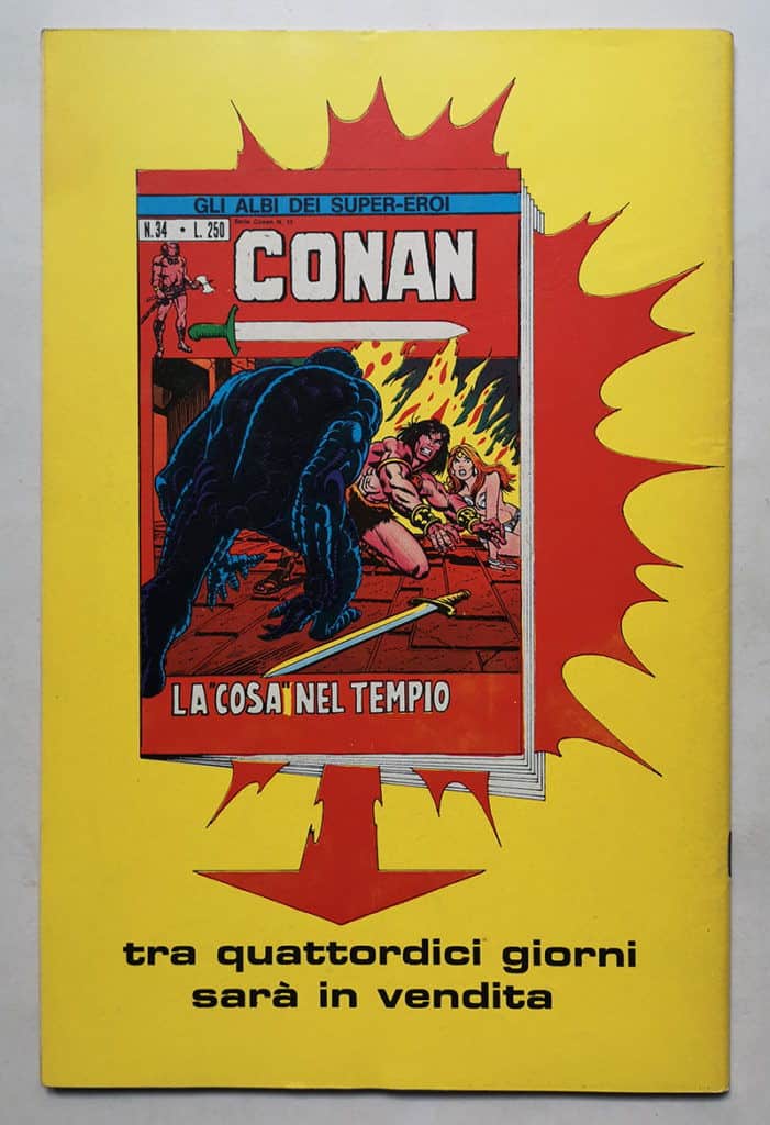Albi dei Super Eroi ASE n 33 CONAN 9 Corno 1974 - immagine 3