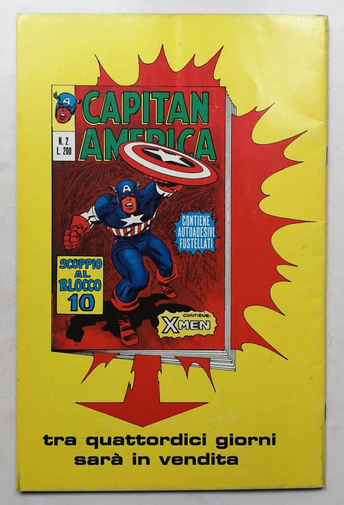 CAPITAN AMERICA n° 1 Editoriale Corno 1973 X-Men - immagine 4