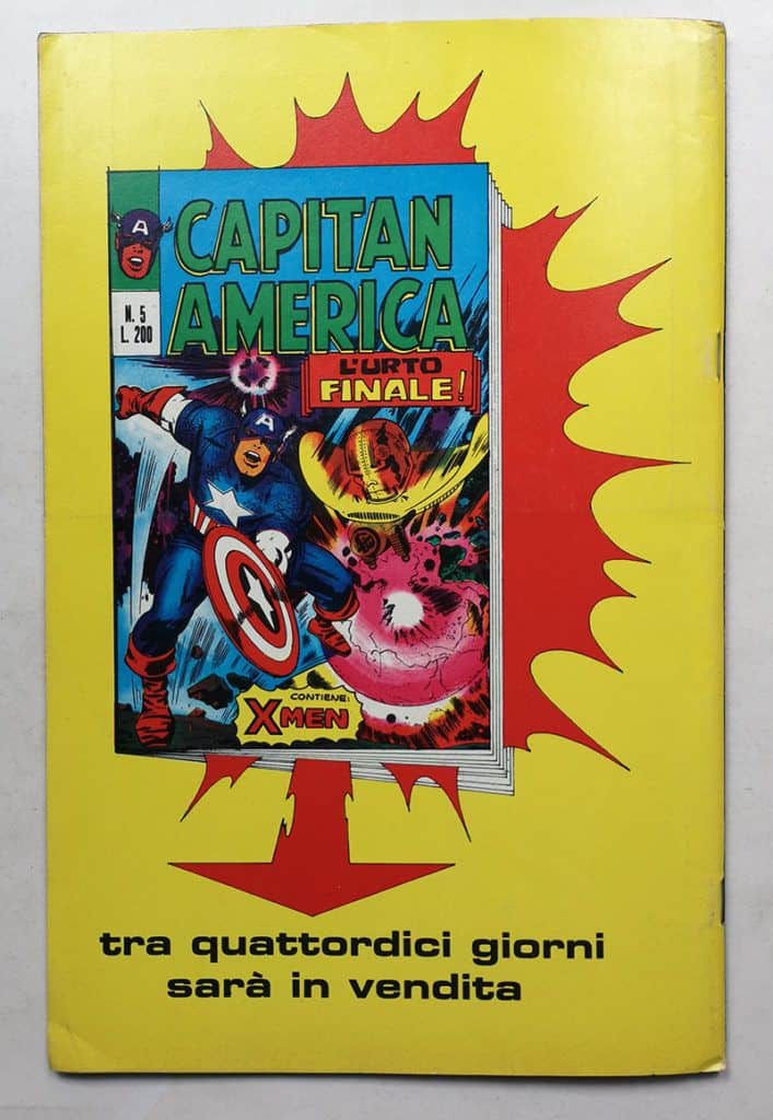 CAPITAN AMERICA n° 4 Editoriale Corno 1973 GADGET Adesivi - immagine 6
