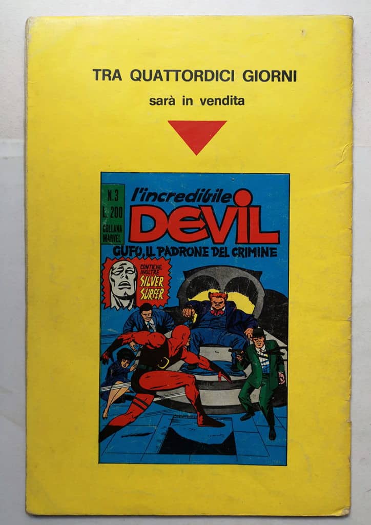 DEVIL 2 Editoriale Corno 1970 Silver Surfer - immagine 3