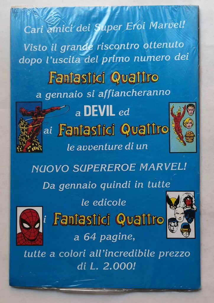 FANTASTICI QUATTRO 2 Star Comics 1988 BLISTERATO Adesivi - immagine 2