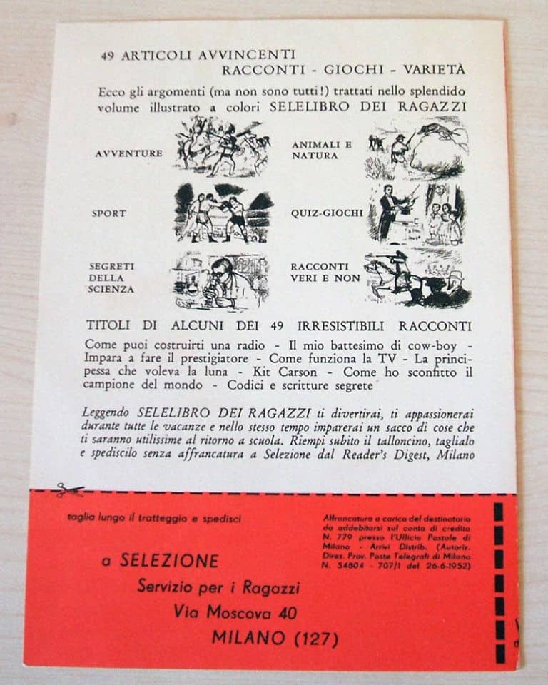 Inserto GADGET VOLANTE allegato TOPOLINO N 236 cartolina SELELIBRO - immagine 2