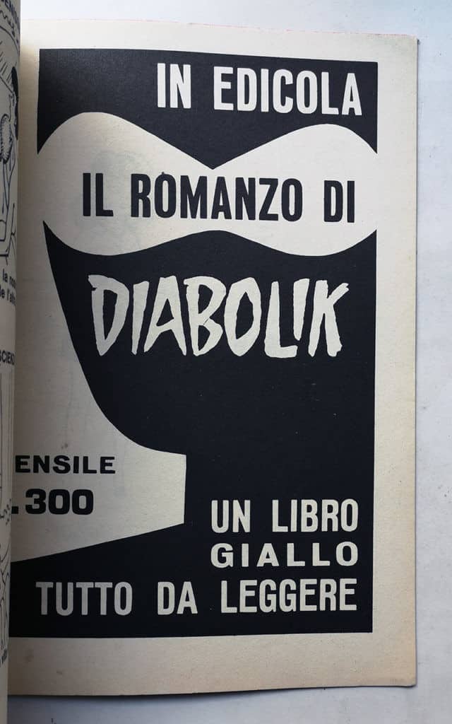 COLLANA STRIP OROSCOPO 11 CEA 1971 pubblicità DIABOLIK - immagine 3