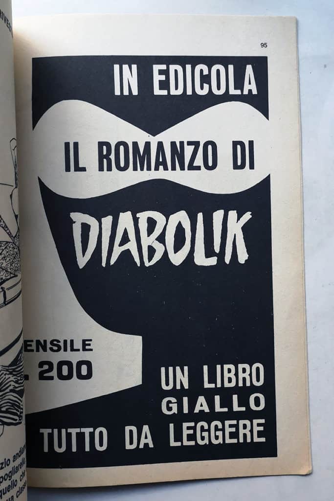 COLLANA STRIP OROSCOPO 8 CEA 1971 pubblicità DIABOLIK - immagine 3