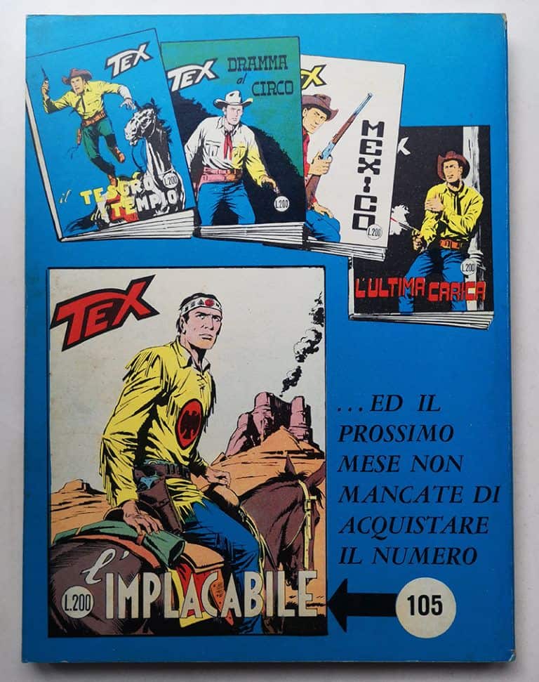 TEX 104 L. 200 ARALDO 1969 - 1ª edizione  NO continua - immagine 3