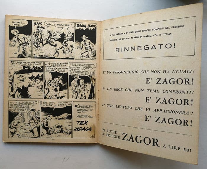 TEX 40 L. 200 spillato 1ª edizione ARALDO 1964 - immagine 3