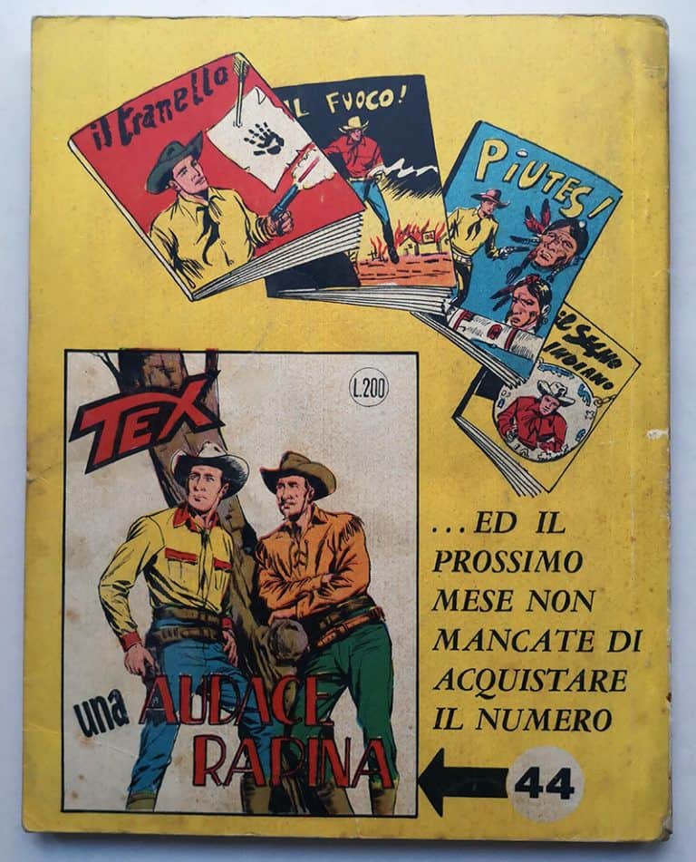TEX 43 L. 200 spillato 1ª edizione ARALDO 1964 - immagine 5