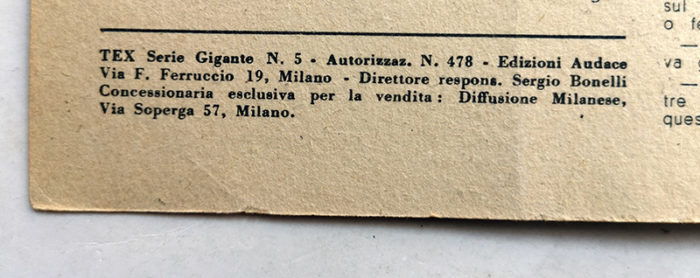 Copertina da RECUPERO RESTAURO TEX 5 non censurato aut. 478 - immagine 3