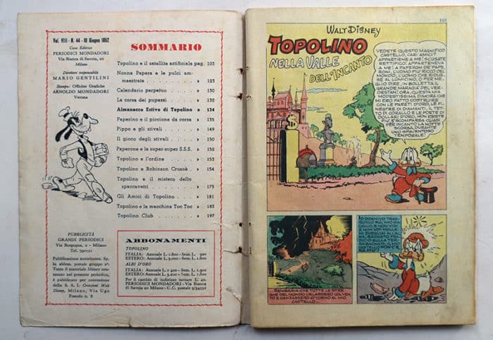 TOPOLINO LIBRETTO 44 Mondadori 1952 - immagine 2