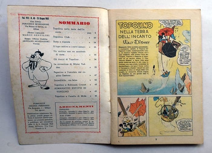 TOPOLINO LIBRETTO 45 Mondadori 1952 - immagine 2