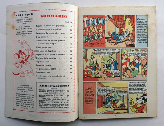 TOPOLINO LIBRETTO 49 Mondadori 1952 - immagine 2