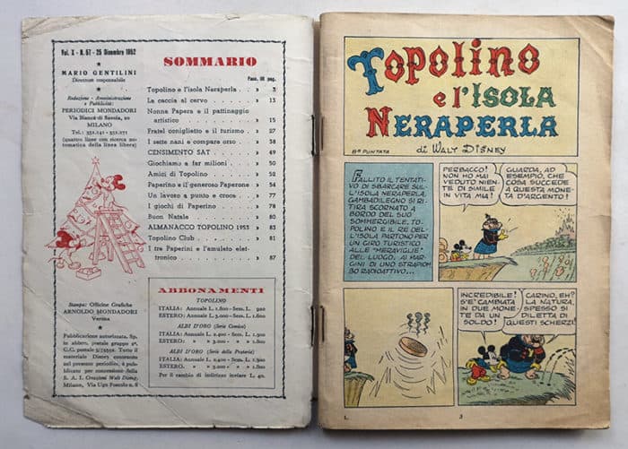 TOPOLINO LIBRETTO 57 Mondadori 1952 - immagine 2