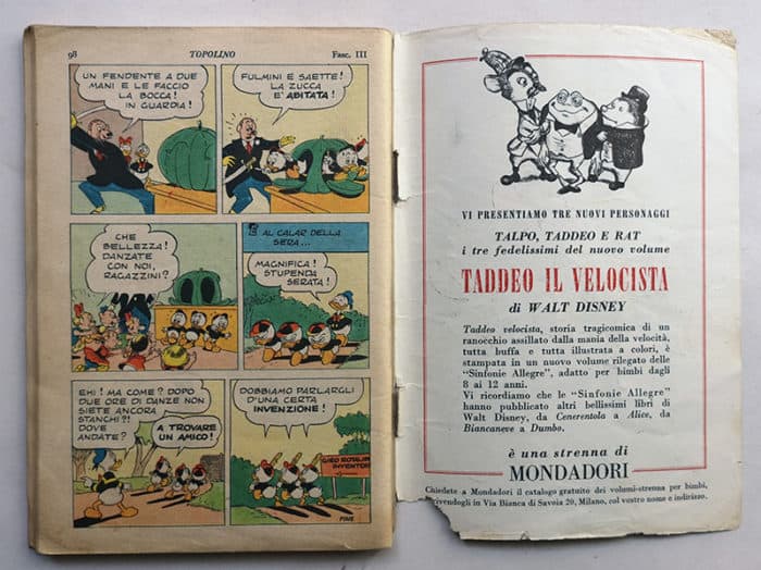 TOPOLINO LIBRETTO 57 Mondadori 1952 - immagine 3