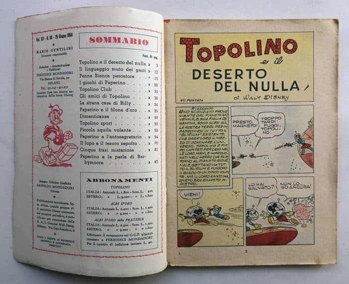 TOPOLINO LIBRETTO 69 Mondadori 1953 - immagine 2