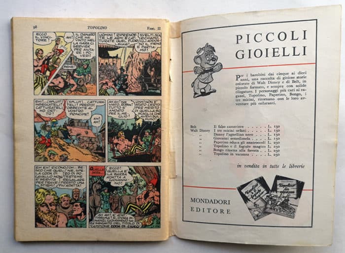 TOPOLINO LIBRETTO 74 Mondadori 1953 Bollino - immagine 3