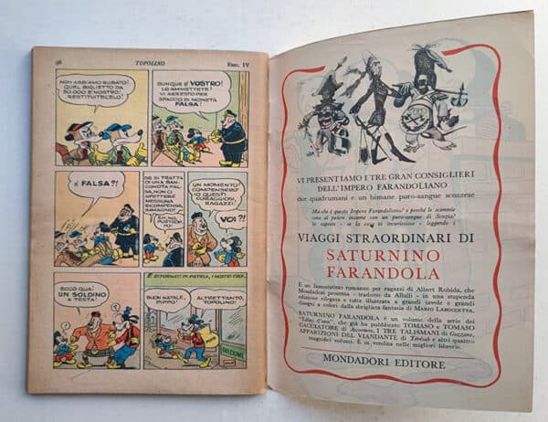 TOPOLINO LIBRETTO 58 Mondadori 1953 Bollino Paperosinfonie - immagine 3