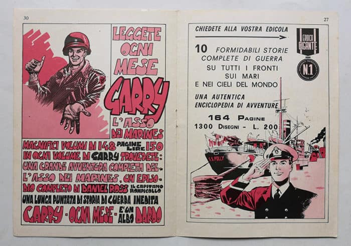 INSERTO Locandina EROICA GIGANTE Capitan Miki 263 DARDO 1967 - immagine 2