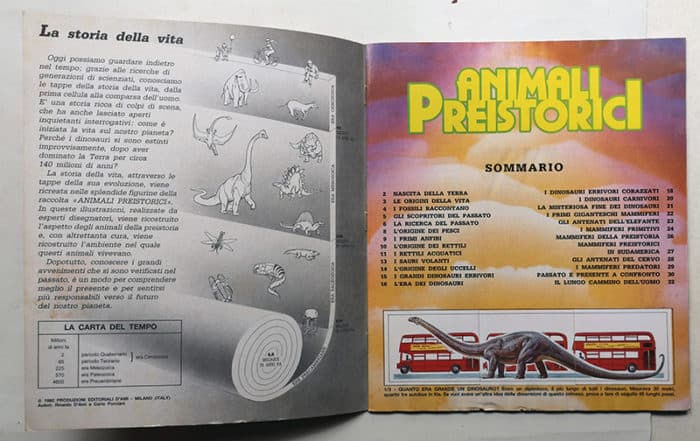Album Figurine ANIMALI PREISTORICI Qs. Completo Panini - immagine 2
