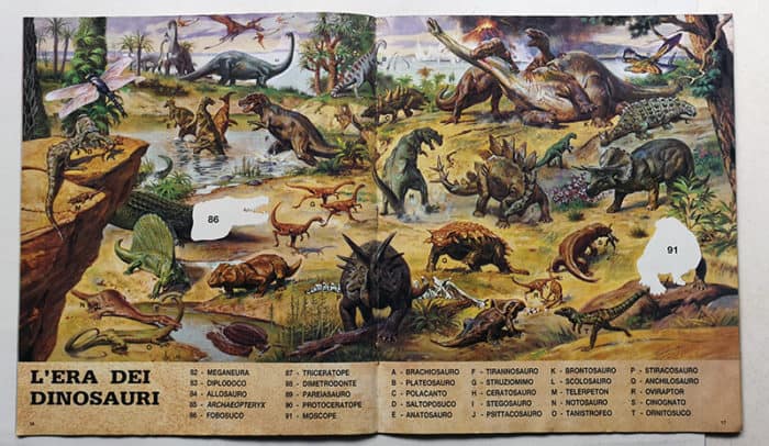 Album Figurine ANIMALI PREISTORICI Qs. Completo Panini - immagine 4