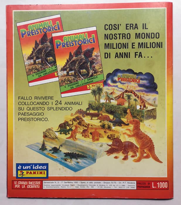 Album Figurine ANIMALI PREISTORICI Qs. Completo Panini - immagine 5