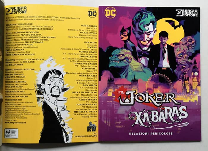 BATMAN Dylan Dog JOKER Xabaras N° 0 Relazioni Pericolose VARIANT LUCCA 2019 - immagine 2