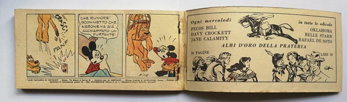 Raccoltina a strisce ALBI TASCABILI DI TOPOLINO Mondadori 1953 - immagine 3