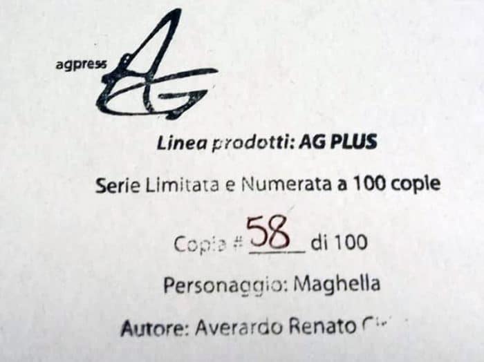 Cover Averardo Ciriello MAGHELLA 10 riproduzione numerata - immagine 2