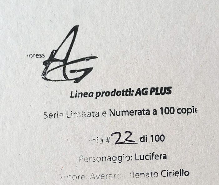 Cover Averardo Ciriello LUCIFERA 130 riproduzione numerata - immagine 2