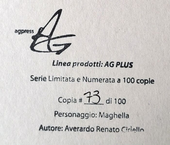 Cover Averardo Ciriello MAGHELLA 35 riproduzione numerata - immagine 2