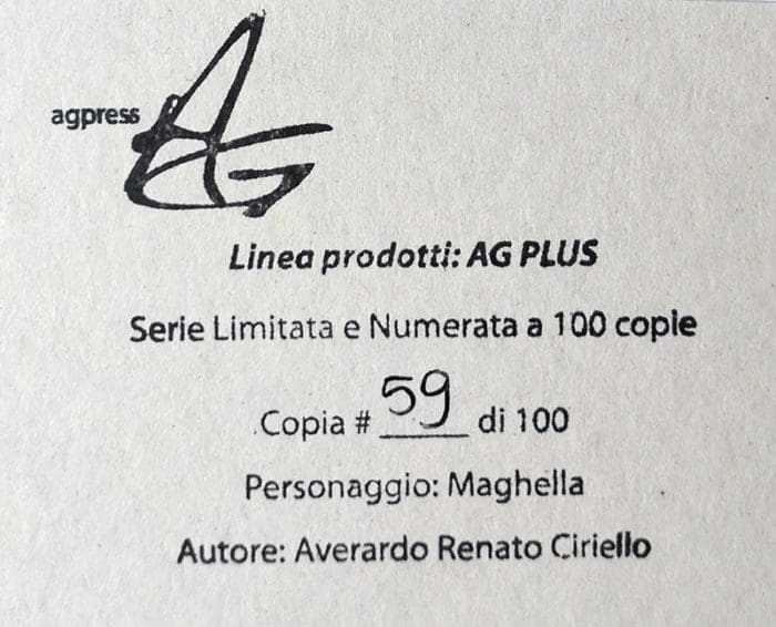 Cover Averardo Ciriello MAGHELLA 51 riproduzione numerata - immagine 2