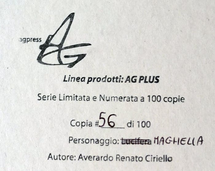 Cover Averardo Ciriello MAGHELLA 70 riproduzione numerata - immagine 2