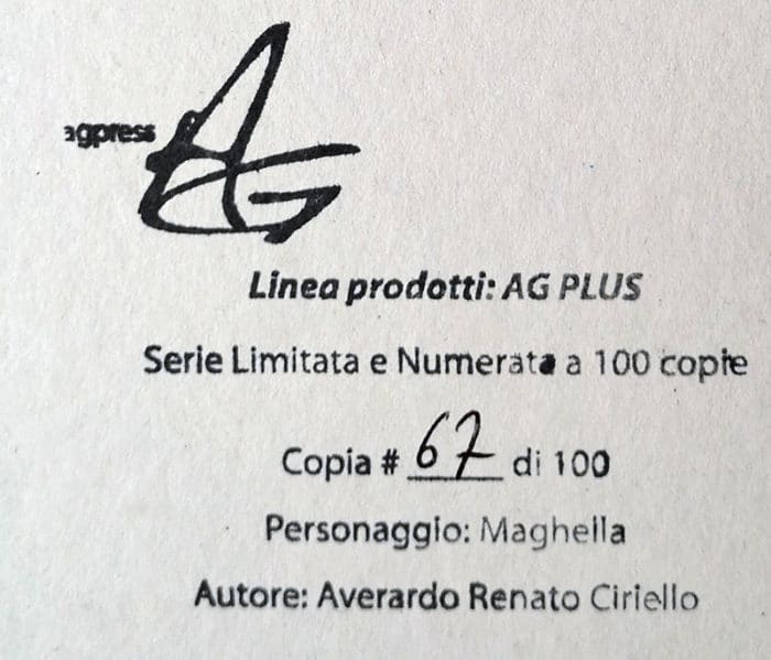Cover Averardo Ciriello MAGHELLA 91 riproduzione numerata - immagine 2