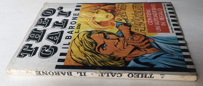 THEO CALI' 3 Blisterato ADESIVO Fotometalgrafica 1974 - immagine 2