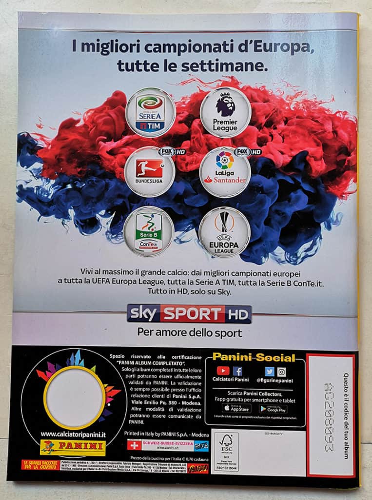 ALBUM CALCIATORI PANINI 2016-17 vuoto versione omaggio con figurine e cedole - immagine 3