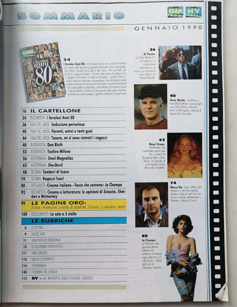 CIAK n° 1 - 1990 AL PACINO Jo Champa STEVE MARTIN - immagine 3