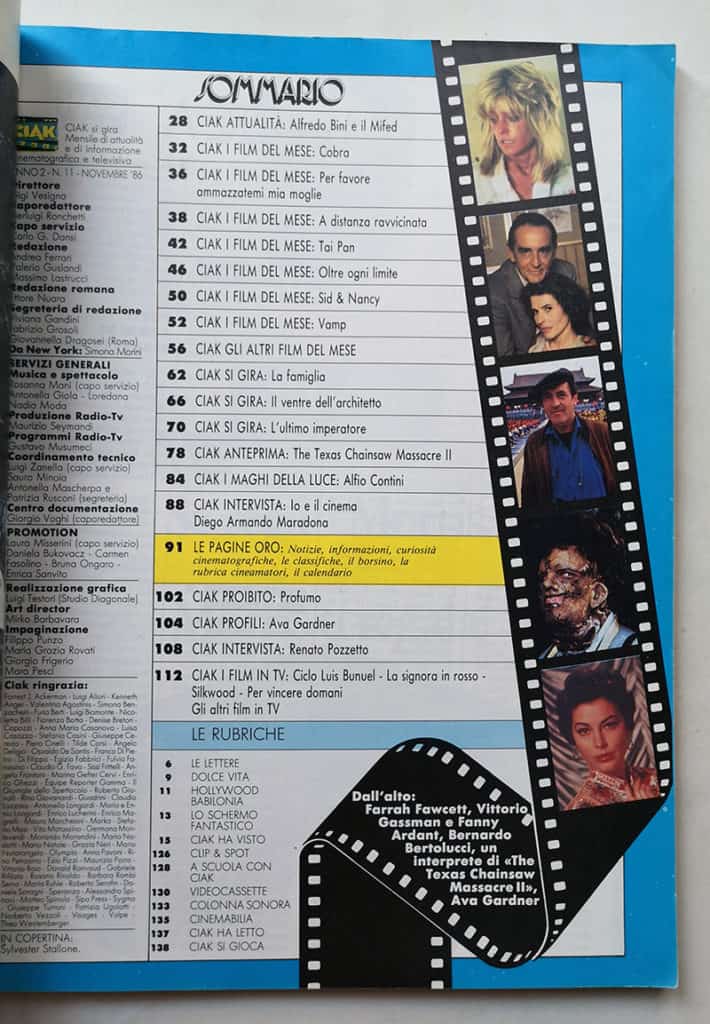 CIAK n° 11 - 1986 Sylvester Stallone VITTORIO GASSMAN Renato Pozzetto - immagine 3