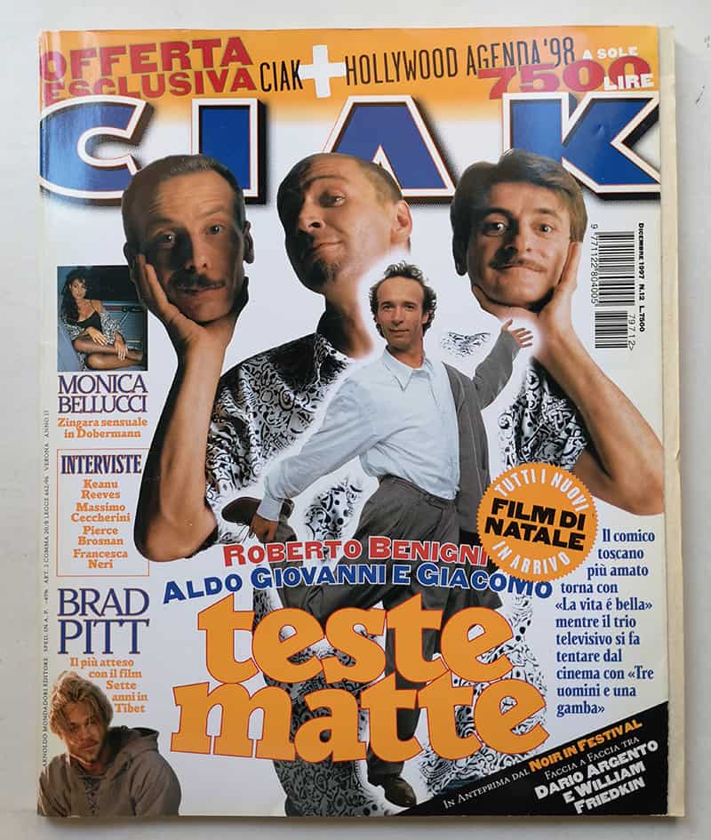 CIAK n° 12 - 1997 MONICA BELLUCCI Brad Pitt FRANCESCA NERI