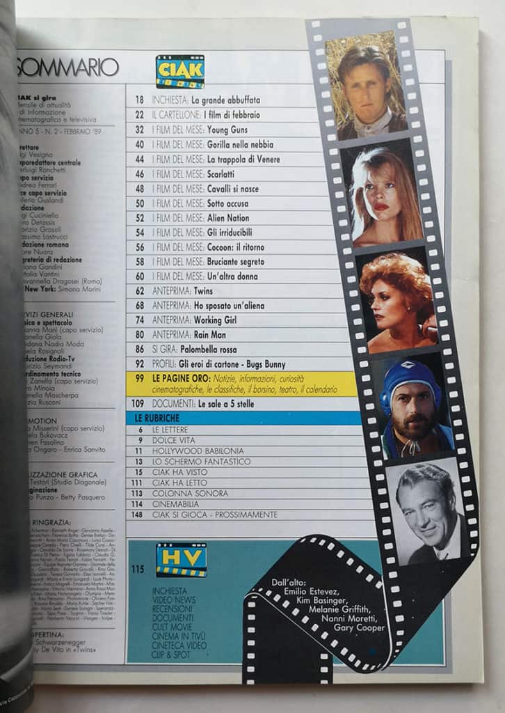 CIAK n° 2 - 1989 Schwarzenegger DE VITO Kim Basinger - immagine 3