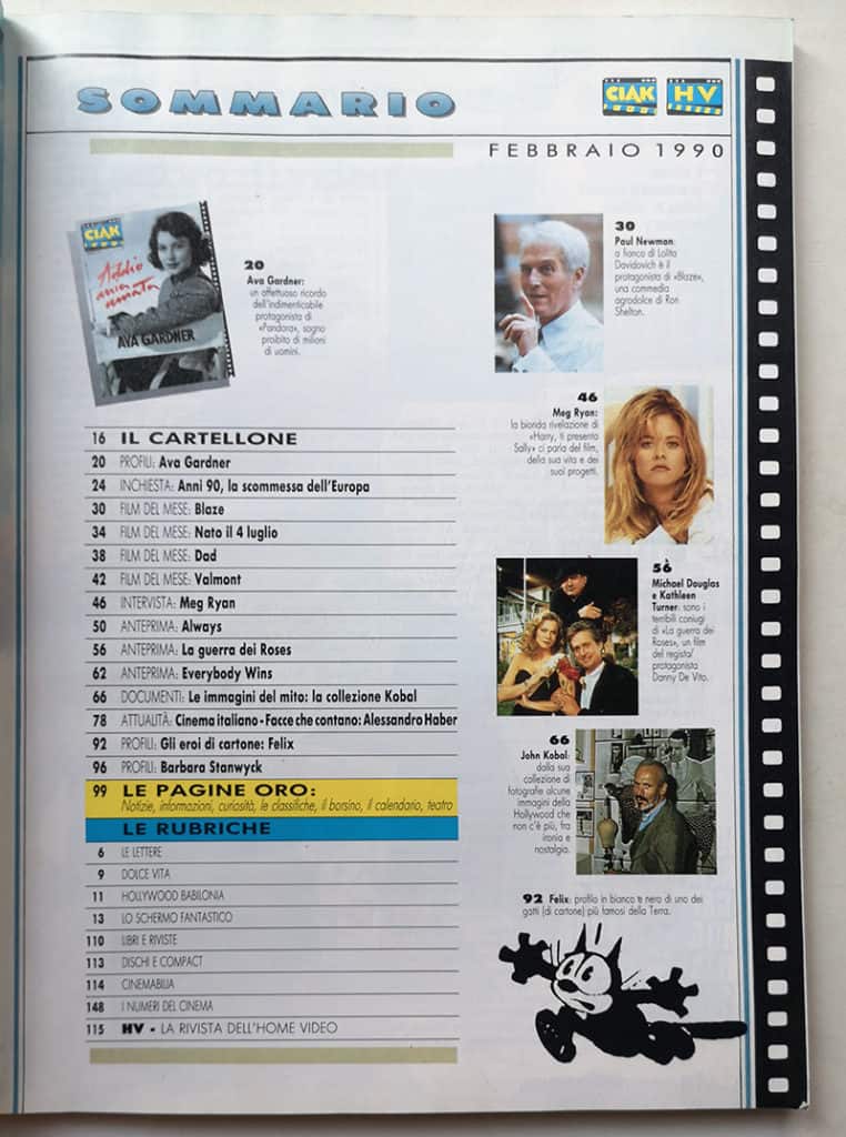 CIAK n° 2 - 1990 AVA GADNER Paul Newman MEG RYAN - immagine 3