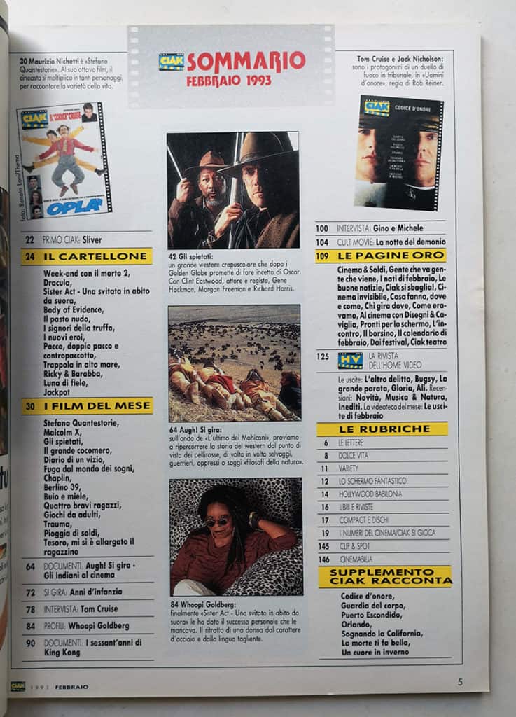 CIAK n° 2 - 1993 TOM CRUISE Whoopi Goldeberg - immagine 3