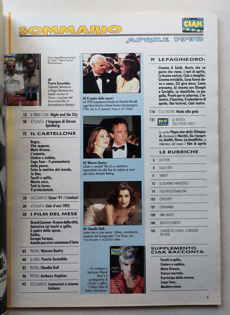 CIAK n° 4 - 1992 SALVATORES Abbatantuono PUERTO ESCONDITO - immagine 3