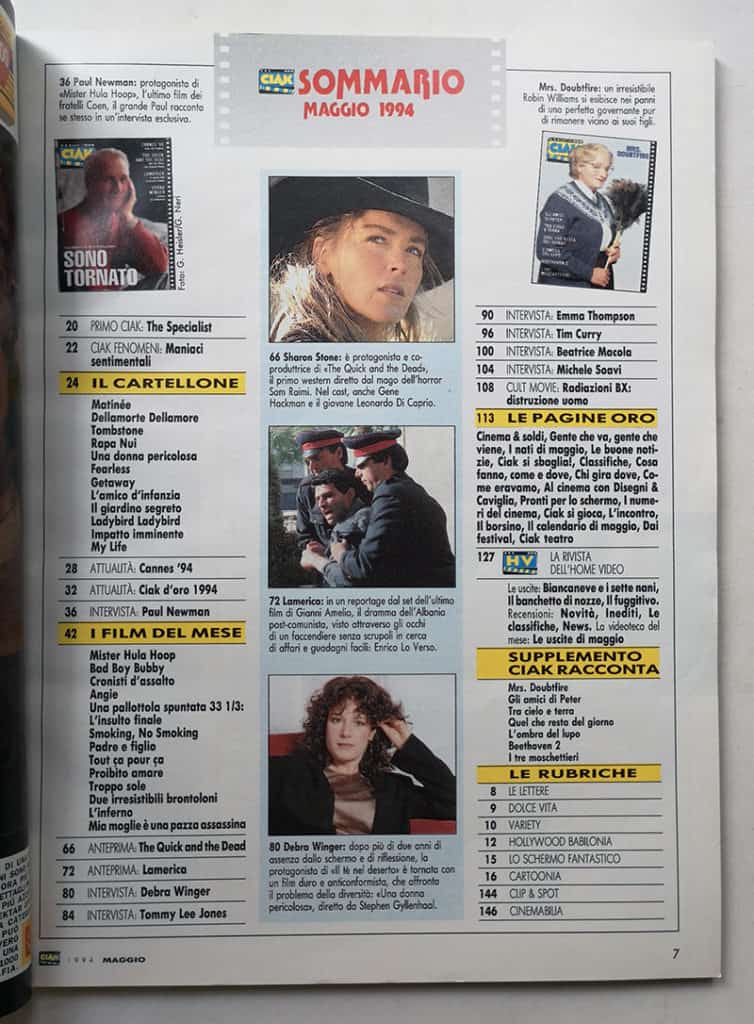 CIAK n° 5 - 1994 PAUL NEWMAN Debra Winger SHARON STONE - immagine 3