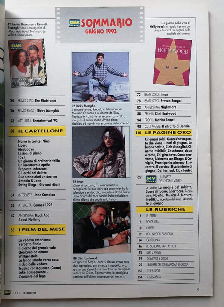CIAK n° 6 - 1993 KENNETH BRANAGH Emma Thompson EASTWOOD - immagine 3