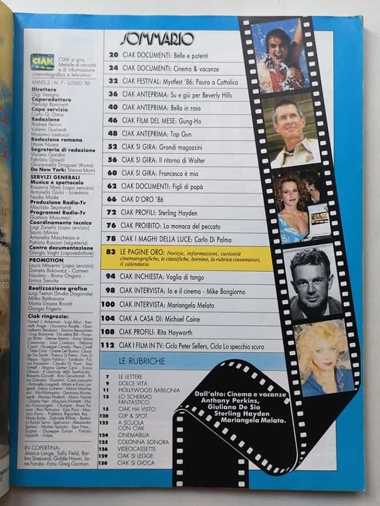 CIAK n° 7 - 1986 FONDA Streisand MIKE BONGIORNO Rita Hayworth - immagine 3