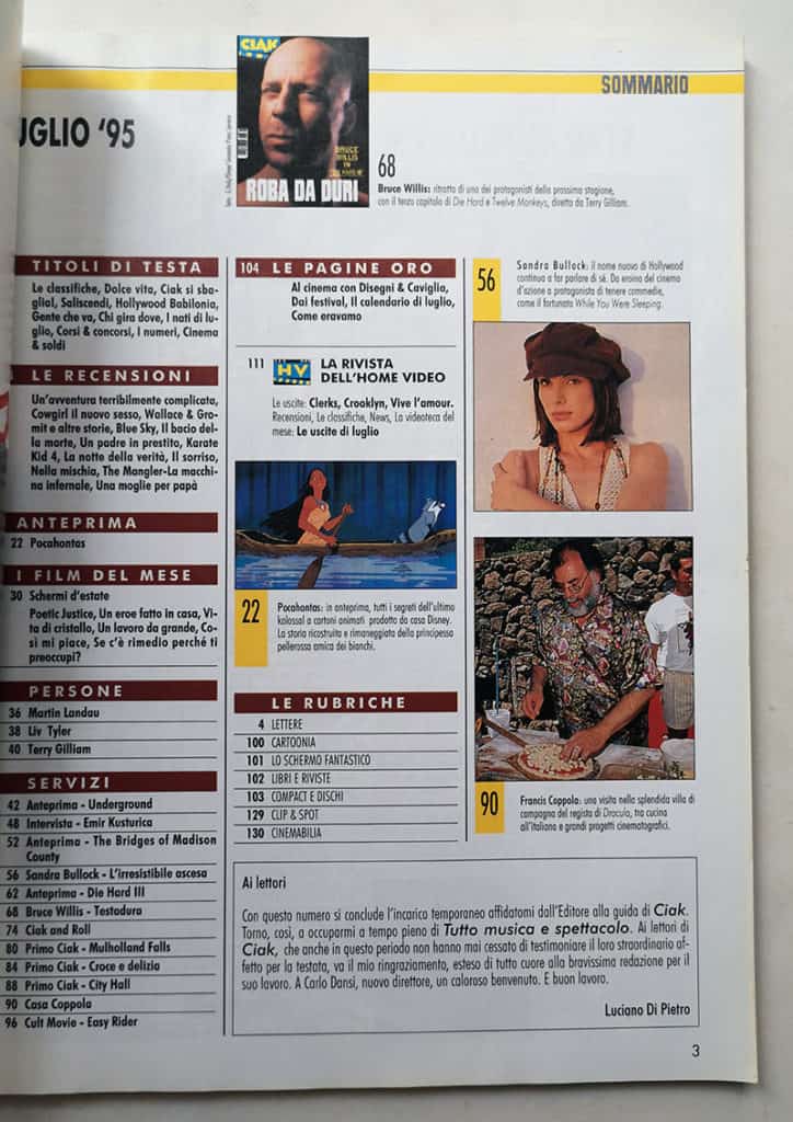 CIAK n° 7 - 1995 BRUCE WILLIS Sandra Bullock MARTIN LANDAU - immagine 3