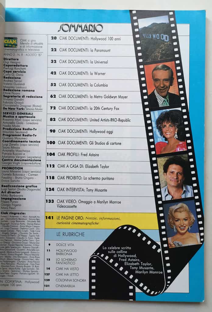 CIAK n° 8 - 1987 HOLLYWOOD 100 La storia di un mito MARYLIN MONROE - immagine 3