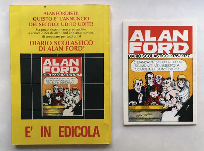 ALAN FORD 88 con gadget AGENDINA SCOLASTICA Corno 1976 - immagine 2